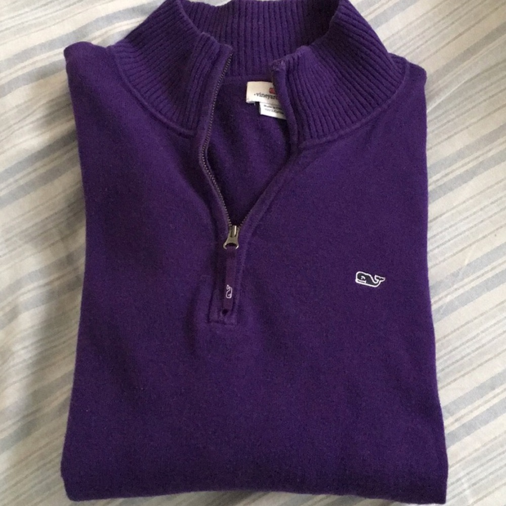 Vineyard vines plum quarter zip